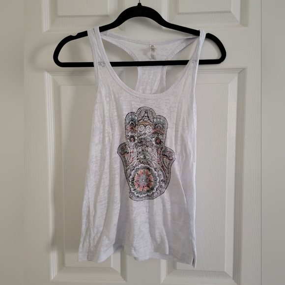 M Racerback Tank Top- Hamsa Hand - Picture 1 of 4